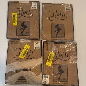 4 Pairs Small Yoffi Sheer & Silky Pantyhose